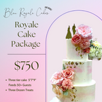 ROYALE PACKAGE - 3 Tier Cake with 3 dozen treats