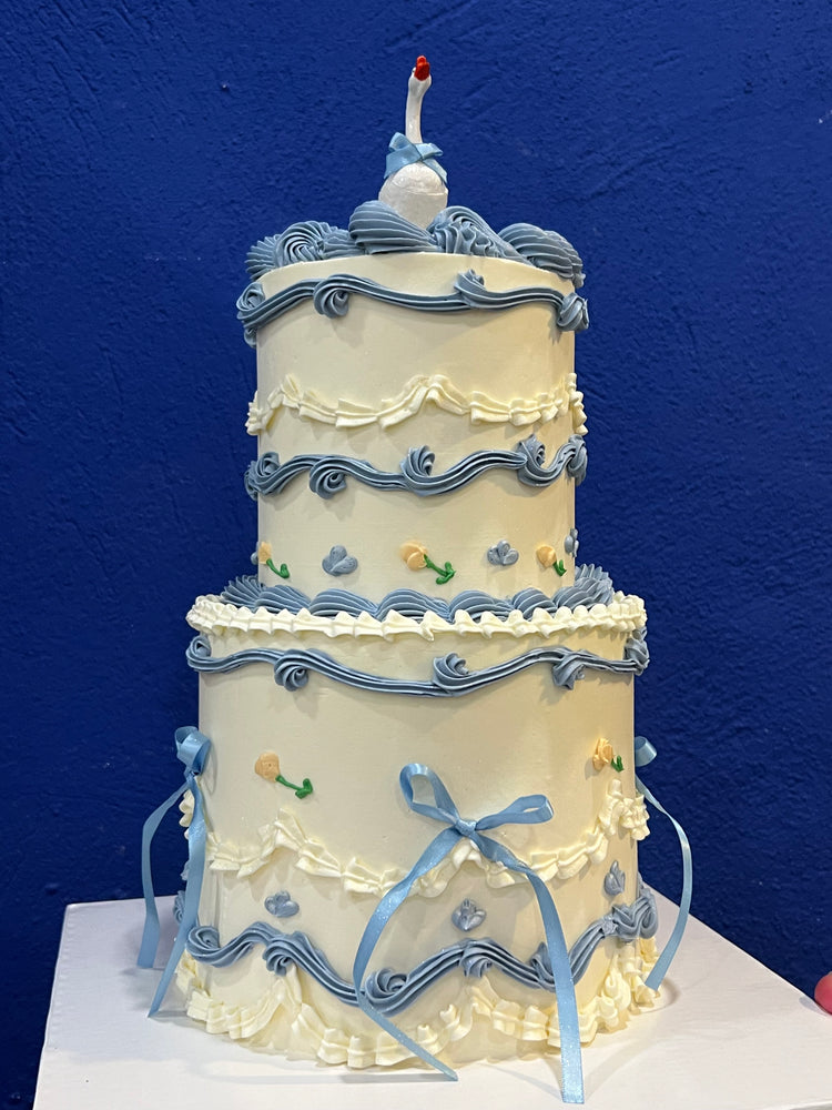 GOLD PACKAGE - 2 Tier Cake with 3 dozen treats