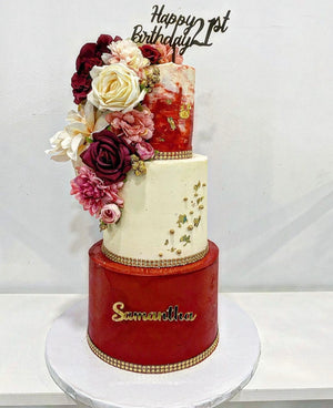 ROYALE PACKAGE - 3 Tier Cake with 3 dozen treats