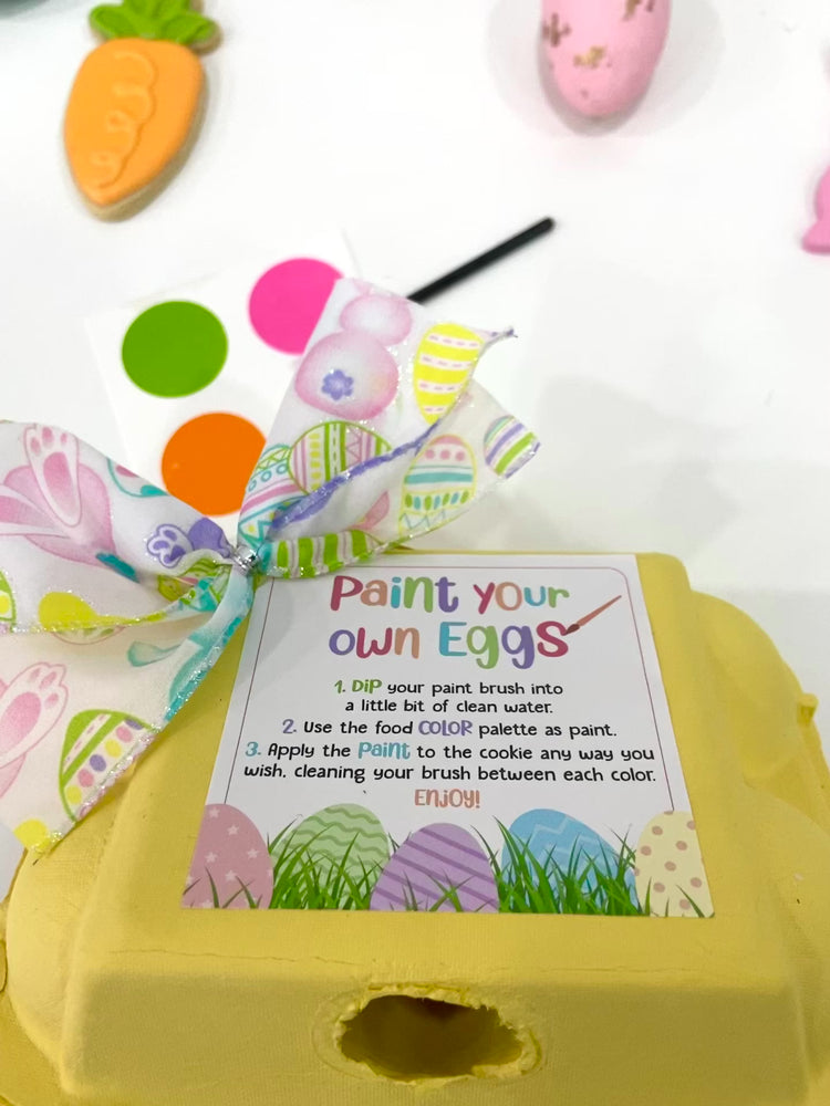 Paint Your Own Cookies Egg Carton!